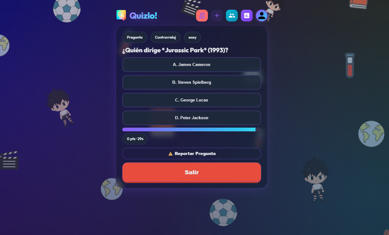 Quizlo - Mapa del Reino del Cine